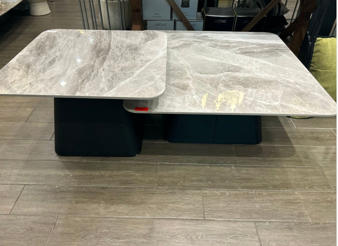marble 2 piece coffee table