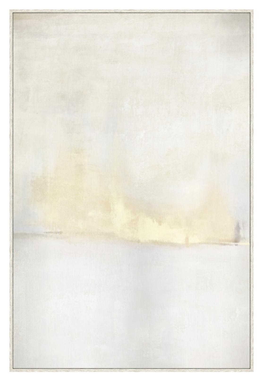 White And Gold Abstract Canvas