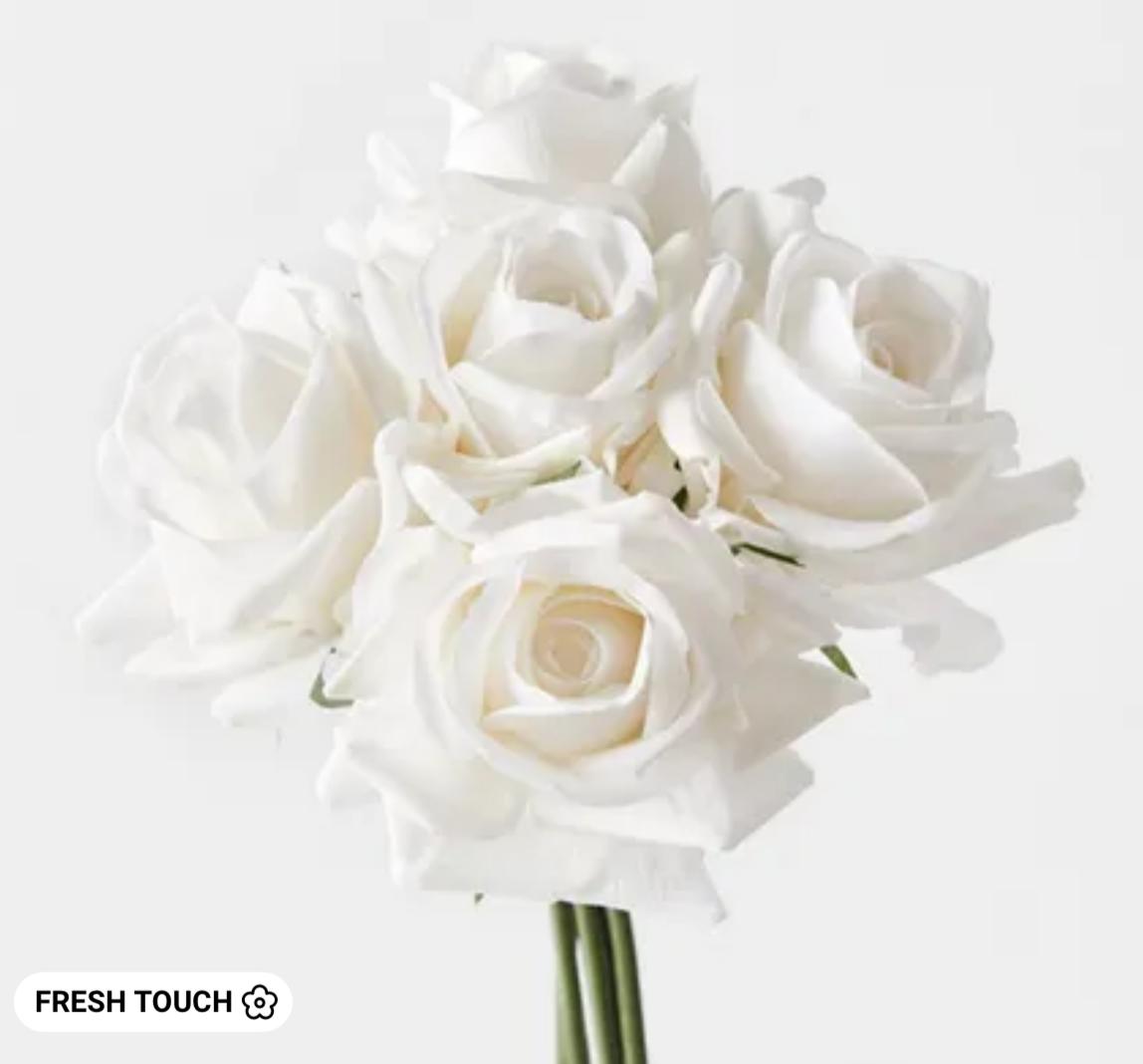 Winter White Rose Bouquet