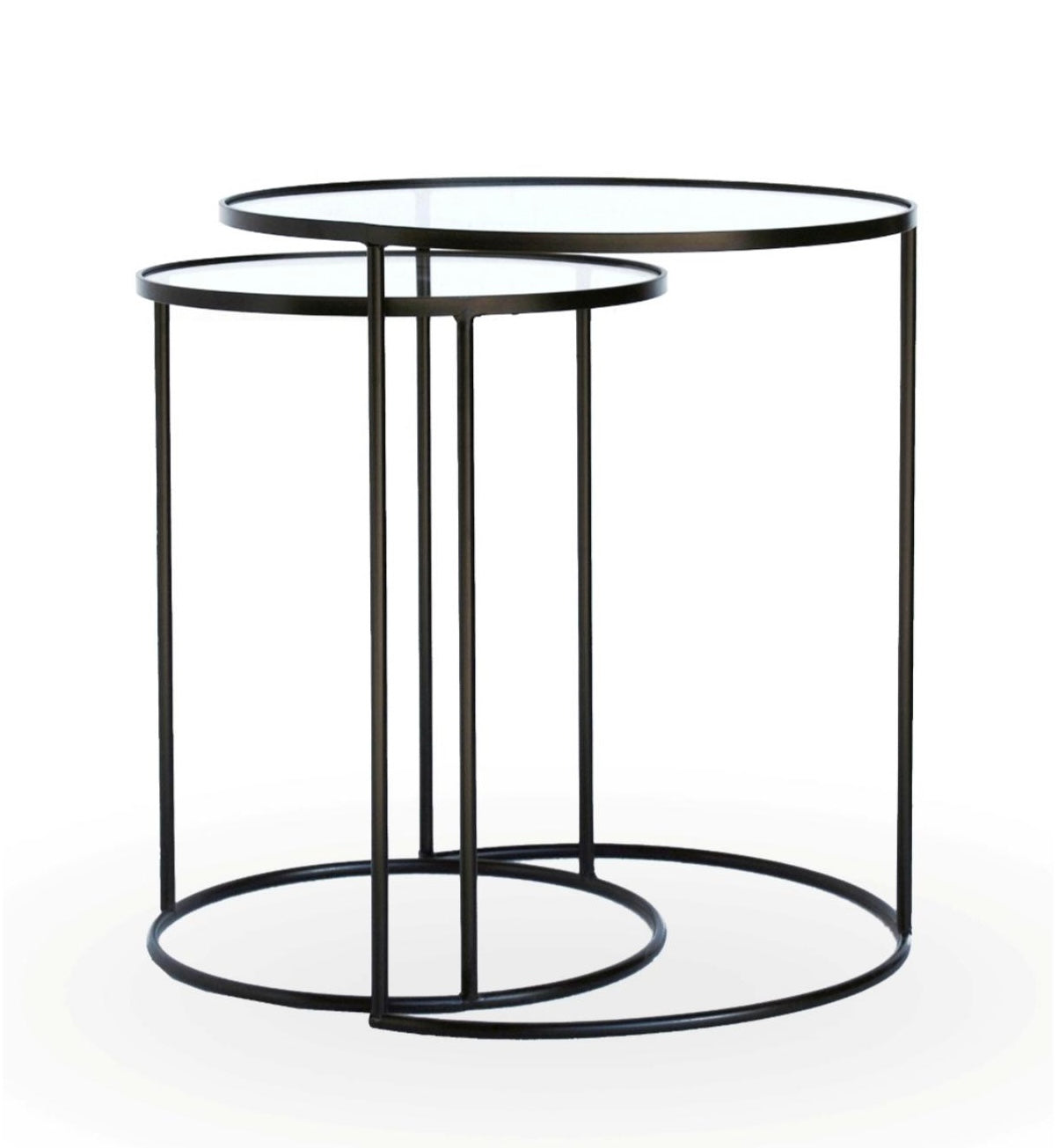 Black Nesting Tables Set