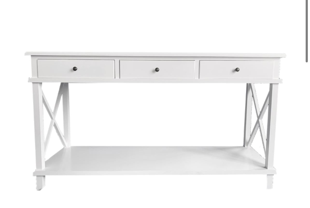 White Hamptons Console