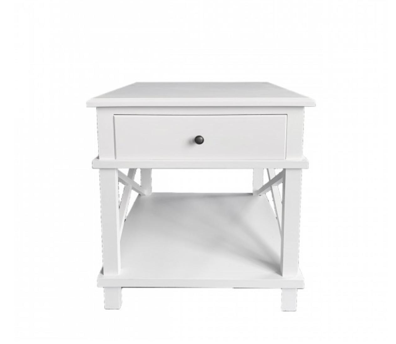 White Hamptons Bedside Table