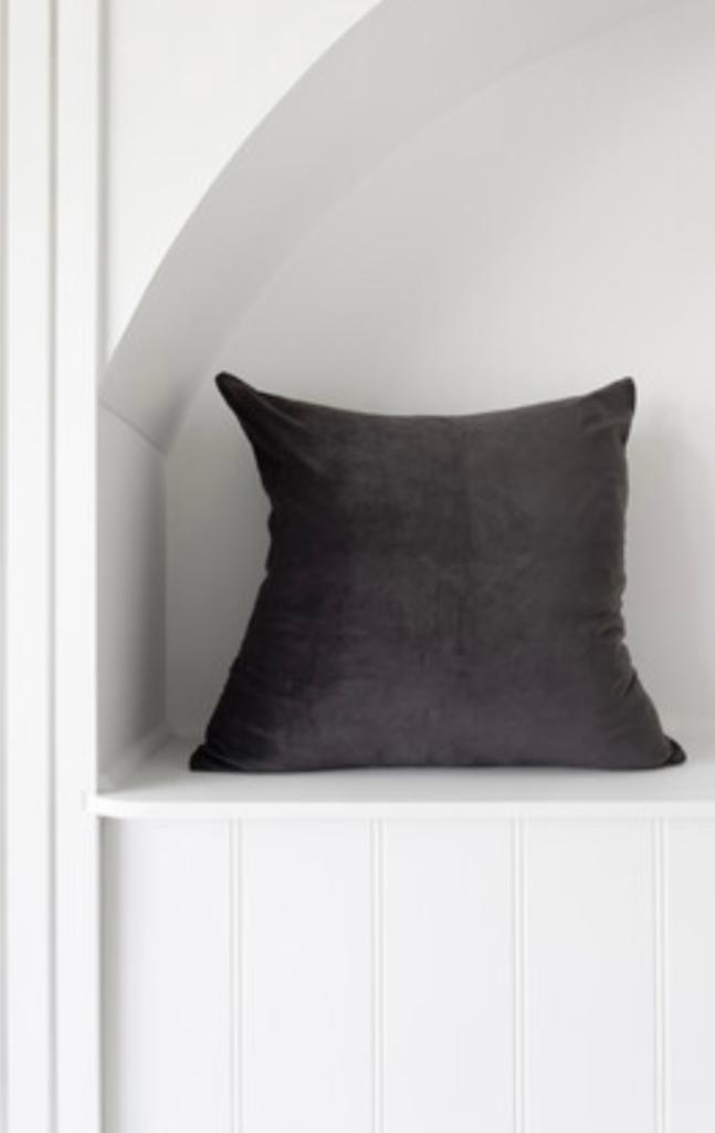 Velvet Grey Luxe Cushion