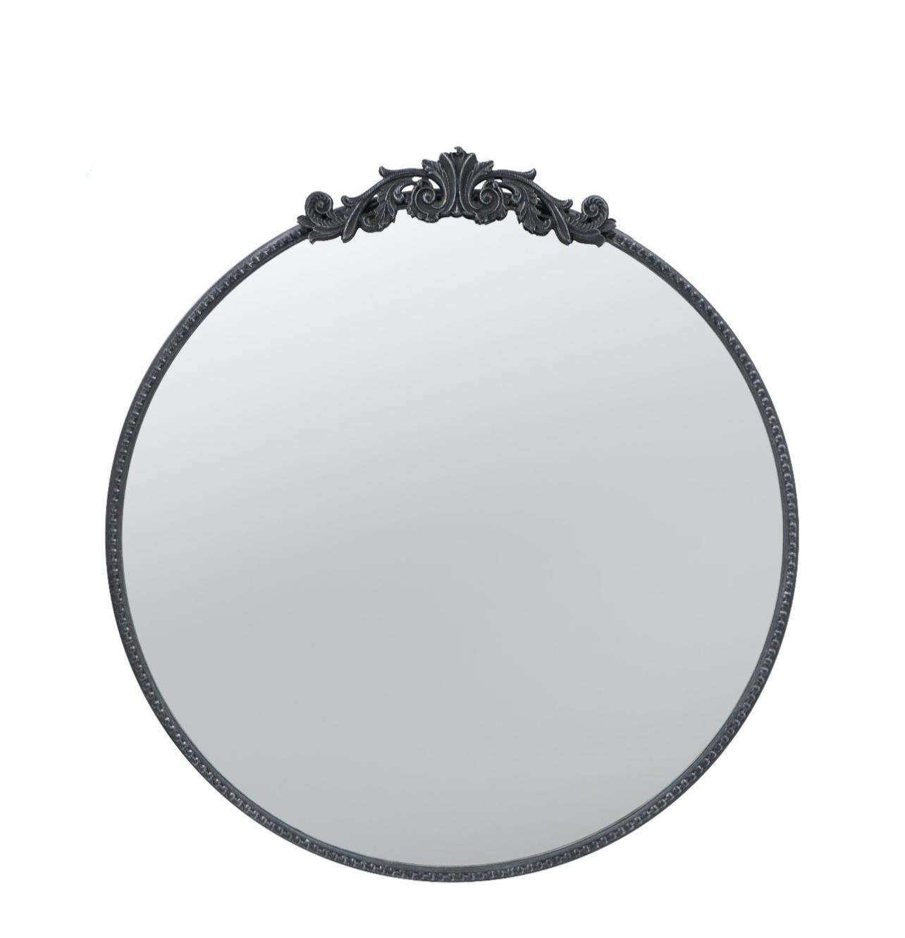 Round Detailed Mirror