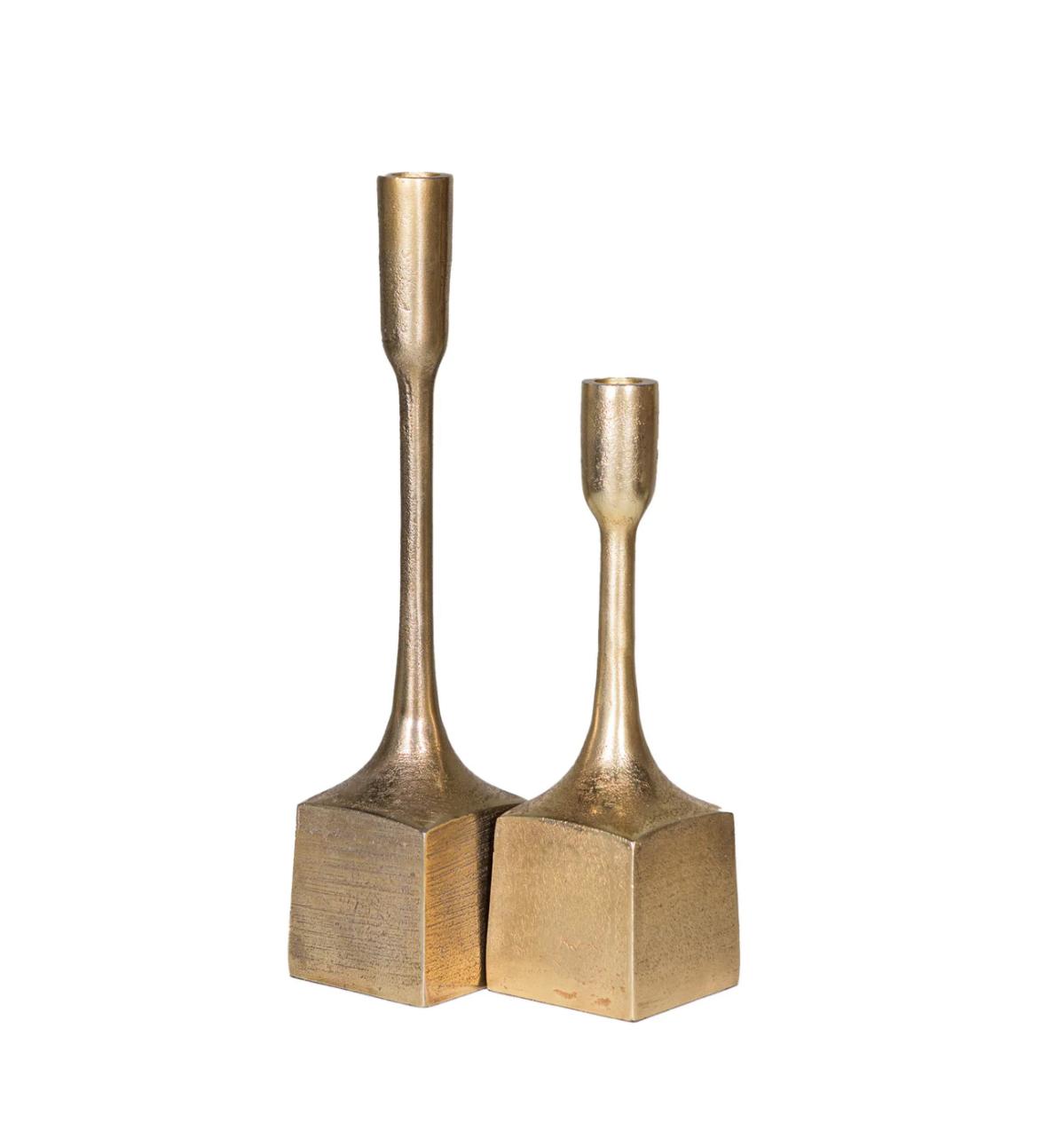 Sam Brass Candle Stand Set