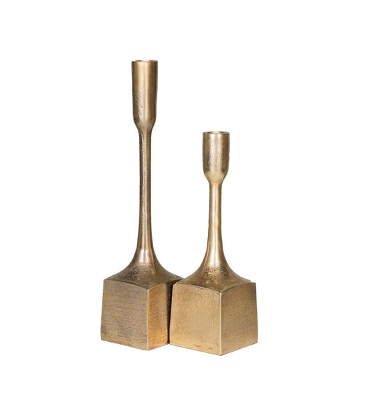 Sam Brass Candle Stand Set