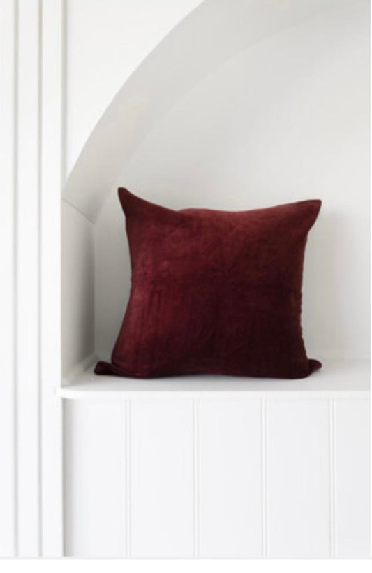 Burgundy Luxe Cushion