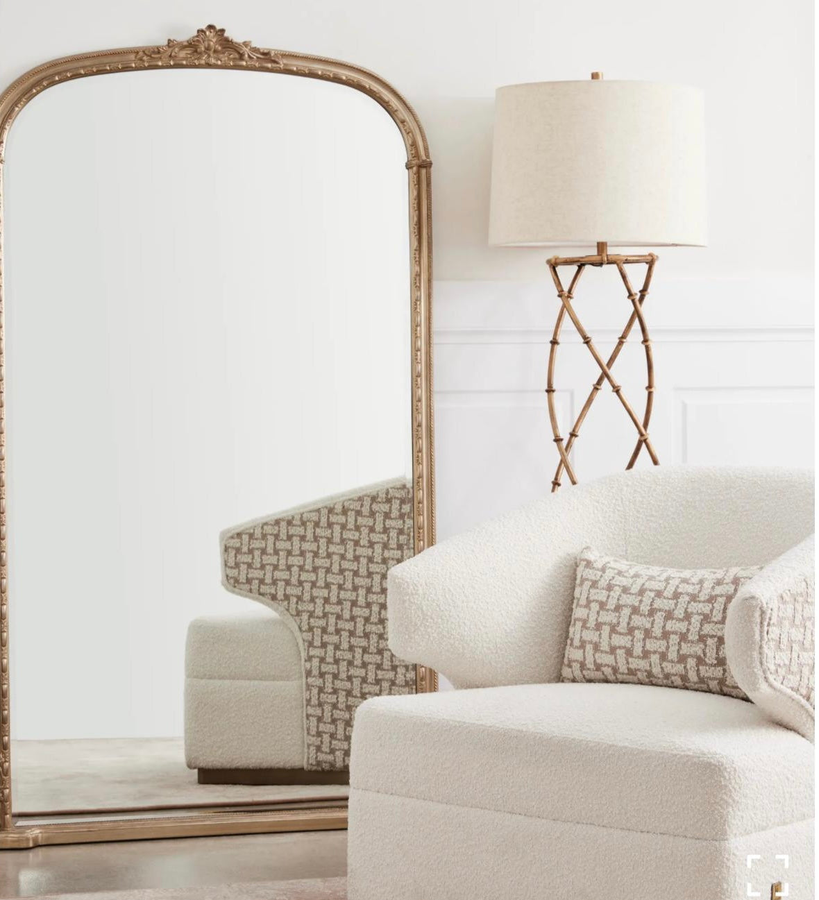 Cornelia Antique Gold Arch Mirror